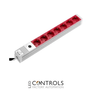 DK7240.260 Rittal Socket strip CEE 7/3 (type F) 7-way 250 V 10 A LHD: 4826x44x44mm
