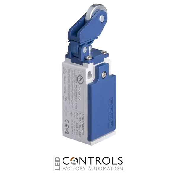 EMAS L5K13MIM211 EMAS L5 SERIES LIMIT SW. SNAP ACTION 1NC+1NO- ADJUSTABLE METAL ROLLER