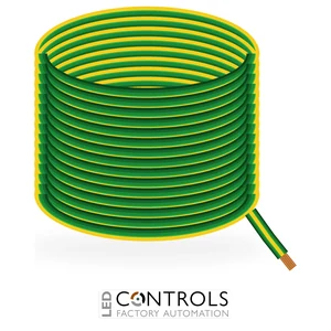 Eland Tri-rated Panel Wire H07V2-K 2.5mm² Green/Yellow – 100m Drum