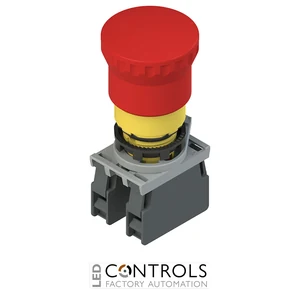 E2 AC-DXBC1010 Pizzato Complete unit with emergency pushbutton, fixing adapter and contacts