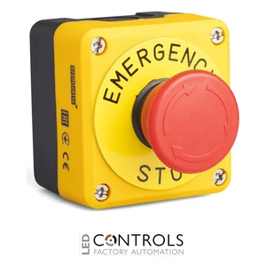 EMAS P1EC400E40KPC EMAS BLACK YLLW.PL SNG BOX 1NC EMER.CP STOP 40MM+BET60A