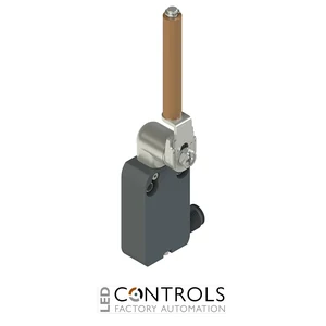 NF H112LP-DMKE24 Pizzato Modular prewired switch with metal revolving lever with porcelain roller