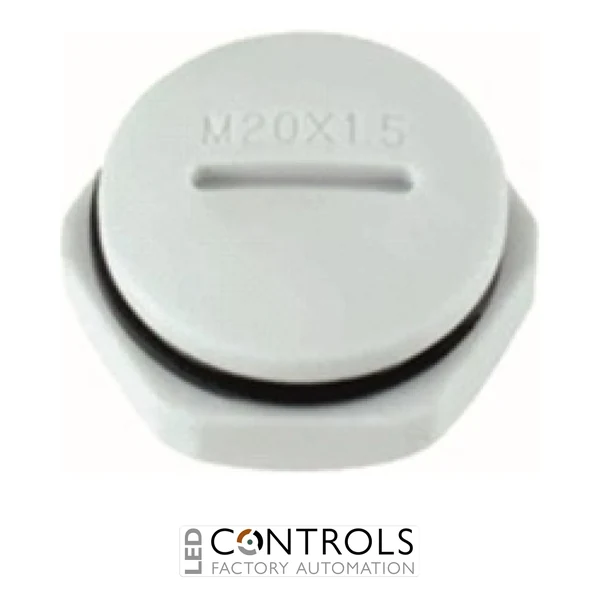 BPM25 Partex nylon blanking plug, M25, LIGHT GREY, pack 10