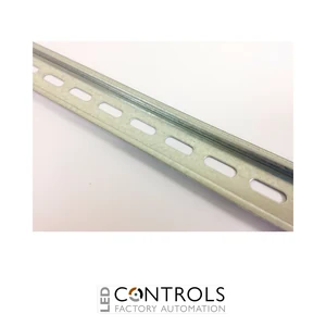 TS35F6 metal slotted din rail top hat 6.0mm pack of 6 x 1 meter lengths
