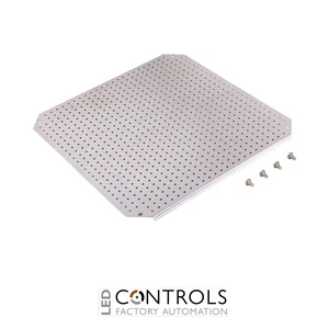 8120929 Fibox MPMP ARCA 5050 Mounting plate multiperforated (450x450x2 mm - ⌀3.6 mm) Galvanized steel. for size 500x500x210