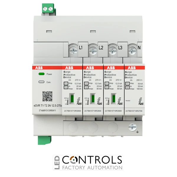 2TAM913100R5411 ABB eOVR T1-T2 3N 12.5-275S Digital Type 1+2 Surge Protection Device