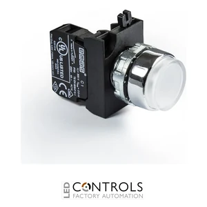 EMAS CM100HB EMAS CM EXTENDED PUSH BUTTON 1NO WHITE WITH NUT