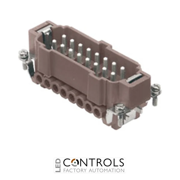 CNEM16RY Ilme Male insert 16 pole and earth 16 amp screw