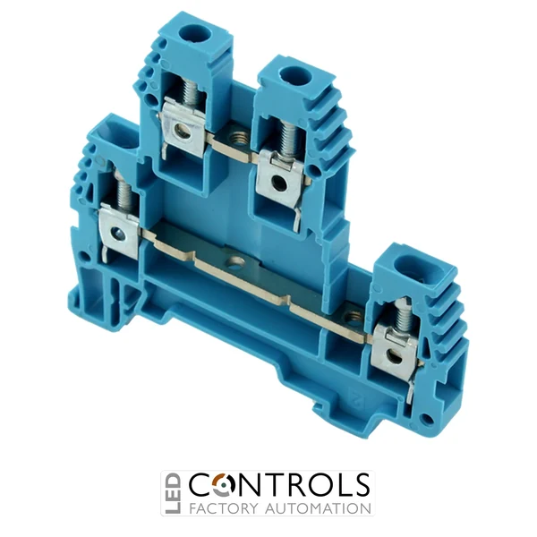 ERD4BLUE IMO Screw Clamp Terminal 4mm, 300V, 30A, Double Deck