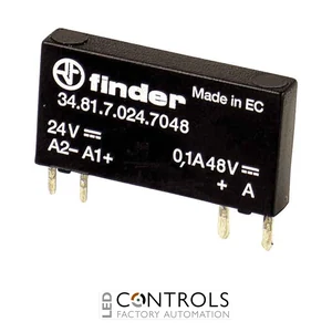 34.81.7.024.7048 Finder Solid State Relay 1NO 24 V DC 0.1A 48 VDC