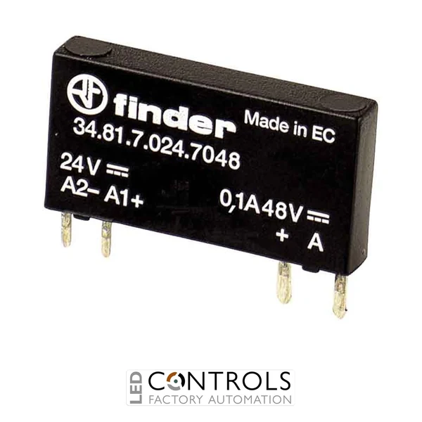 34.81.7.024.7048 Finder Solid State Relay 1NO 24 V DC 0.1A 48 VDC