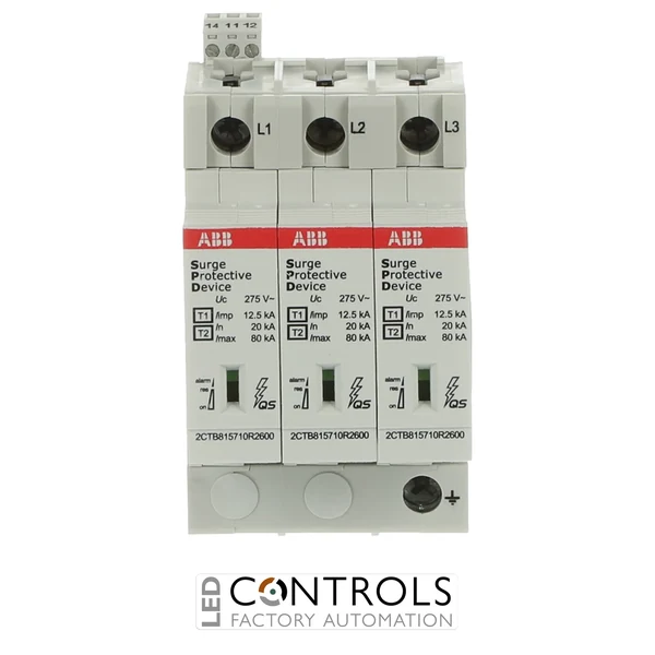 2CTB815710R0600 ABB OVR T1-T2 3L 12.5-275s P TS QS Combined Surge Protective Device