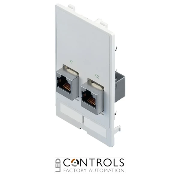 SZ2482.560 Rittal Interface flap modular interface inserts 2 x RJ 45 jack/jack Cat. 5e