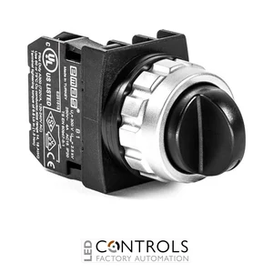 EMAS H100S20 EMAS 30MM SELECTOR 2POS STAY PUT C/W 1NO AUX