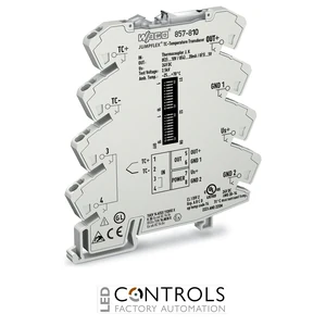 857-810 Wago Temperature signal conditioner for thermocouples;Current and voltage output signal;Configuration via DIP switch;light gray