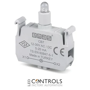 EMAS CB7 EMAS C SIGNAL BLOCK BLUE LED 12-30 V AC/DC