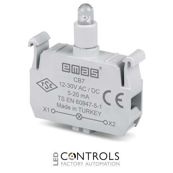 EMAS CB7 EMAS C SIGNAL BLOCK BLUE LED 12-30 V AC/DC