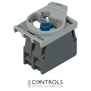 E2 AC-XXBC0047 Pizzato Complete unit with blue LED holder, contact block 1NO and fixing adapter