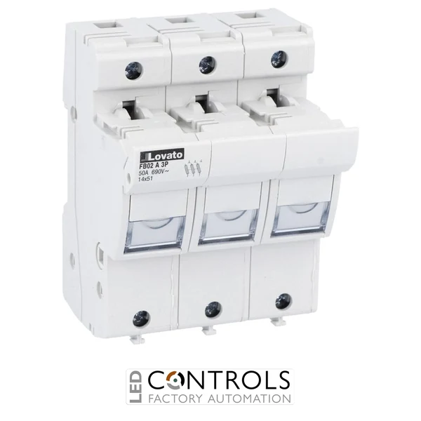 FB02A3P - FUSE HOLDER 3P 14X51