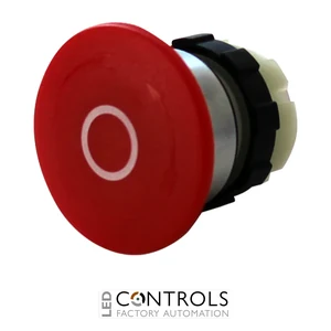 B3P34RED-O IMO Emergency Stop Push Button 40mm, Red With White O