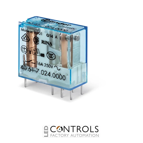 Finder 40.61.8.125.4000 - 40 Series Miniature PCB Relays