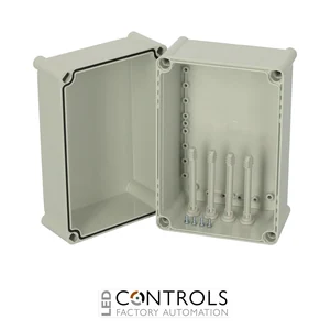 5330370 Fibox PC 2819 18 G Enclosure, Polycarbonate Grey cover