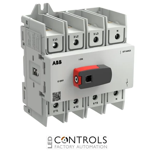1SCA162528R1001 ABB OT160G3-4BSN2 Switch-disconnector OT Plus160 A, size G3, 4th pole right,