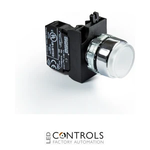 EMAS CM100HB EMAS CM EXTENDED PUSH BUTTON 1NO WHITE WITH NUT - image 3