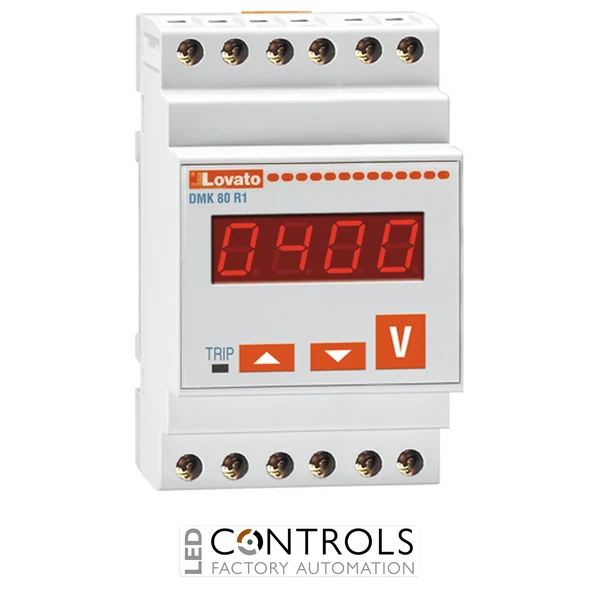 DMK80R1 - 1PH D/VOLTMETER 220-240VAC C/W P/R OUT