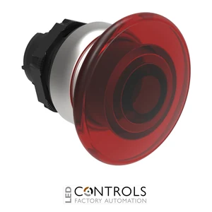 LOVATO LPCBL6144 RED ILLUMIN. MUSHROOM-HEAD BUTTON 40MM