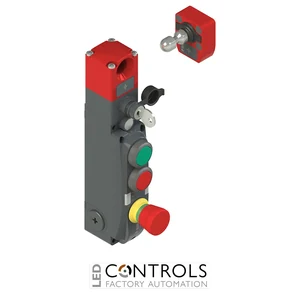 NG 2D5D411L-F31 Pizzato NG series safety switch with lock and integrated control devices, with actuator