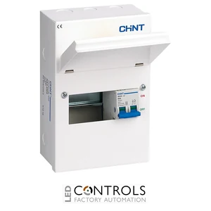 nx3-6ms chint 4 available ways with 100a main switch metal consumer unit