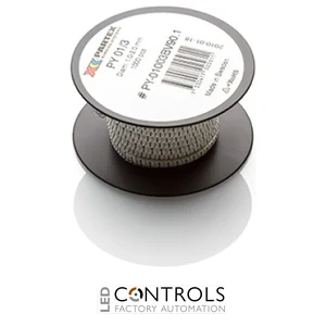 PY01-RBW Partex PY01 Slide-on, chevron cable marker, size A, 1.0–2.0mm cable, Black on White, Reel