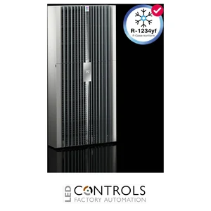 SK3484.840 Rittal Blue e+ S wall-mounted cooling unit, 1000 W, 380-480 V, 2~, 50/60 Hz, R-1234yf Refrigerant