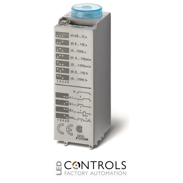 85.02.0.125.0000 Finder Miniature timer 2pole 10A DC 110/125V