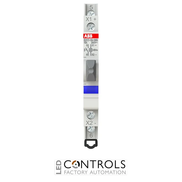 2CCA703174R0001 ABB E2171610G48 E217-16-10G48 Pushbutton 1NO 16 A Blue LED