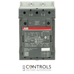 1SFL427001R1400 ABB AF116-30-00-14 3 Pole Contactor 116A 55kW 250-500V AC/DC Coil