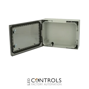 8121022N Fibox ARCA 304015T No MP Cabinet, Polycarbonate Transparent cover, 2-point locking, hinges on the short side, without mountingplate