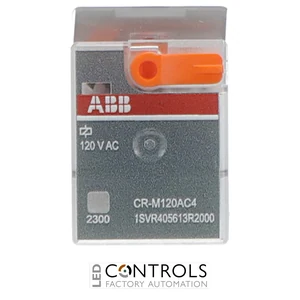 1SVR405613R2000 ABB CR-M120AC4 Pluggable Relay 4C/O 120V AC