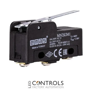 EMAS MN2KIM1 EMAS MN2 MINI SWITCH W METAL SHORT LEVER 1CO