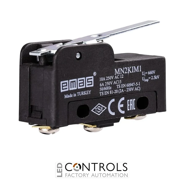 EMAS MN2KIM1 EMAS MN2 MINI SWITCH W METAL SHORT LEVER 1CO