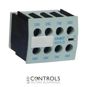 ncf6-02 chint head mount auxillaries block, 2 n/c contacts