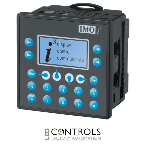 I3AX12X/13C14-SEHF IMO i3AX PLC/HMI/IO (PID, Axis) 12 DI, 12 DO, 2 UAI , 2 AO