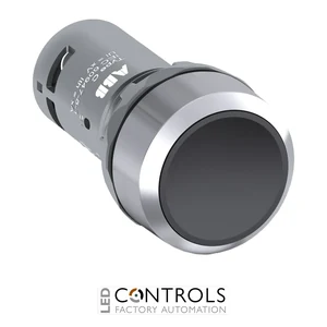 1SFA619100R3046 ABB CP1-30B-01 Black Momentary Compact Pushbutton 1NC