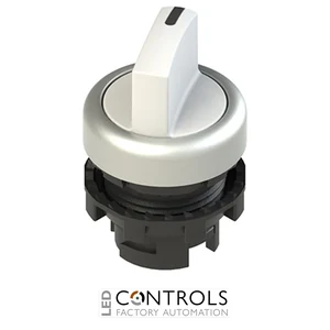 E2 1SE12ACA29AB Pizzato Short handle selector, 2 positions white with marking