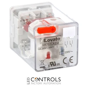 HR702CA230 - IND. RELAY 8 PINS 2C/O 10A 230VAC+LED
