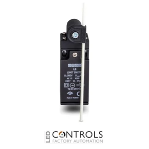 EMAS L3K13REF121 EMAS L3 SERIES LIMIT SW. SNAP ACTION 1NC+1NO- FIBER ARM - image 3