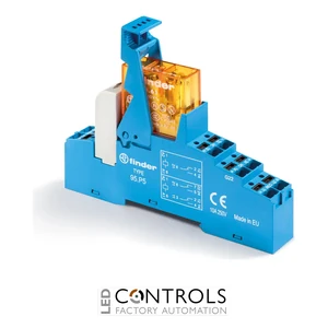 48.P6.7.012.0050SPA Finder 1 CO Contacts 12V DC Modular Interface Relay with Green LED + diode Indication
