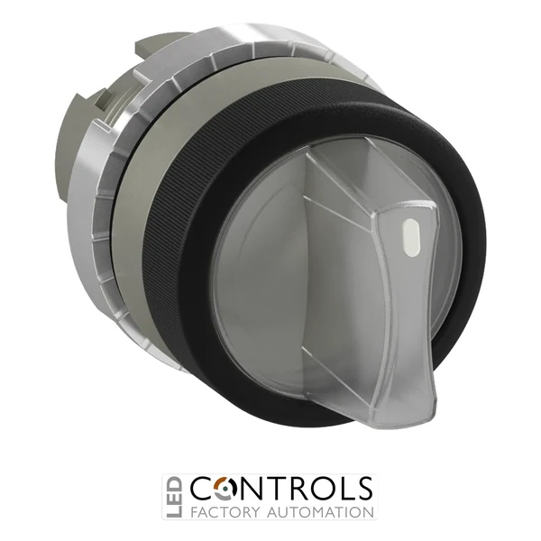 1SFA184638R9108 ABB P9MSLZ3I Clear Illuminated 3-Position Momentary Selector Switch