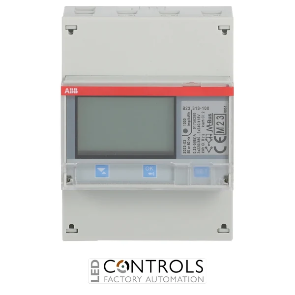 2CMA100170R1000 ABB B23 313-100 Three-Phase Energy Meter 65 A M-Bus